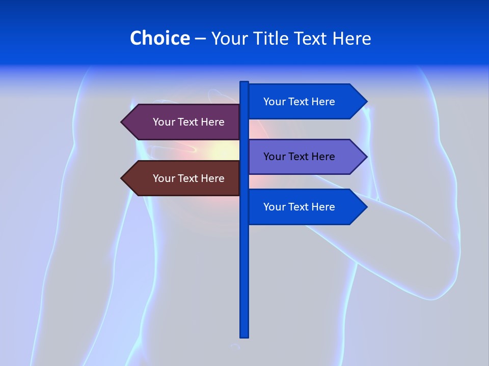 Businessman Human Heart Attack PowerPoint Template