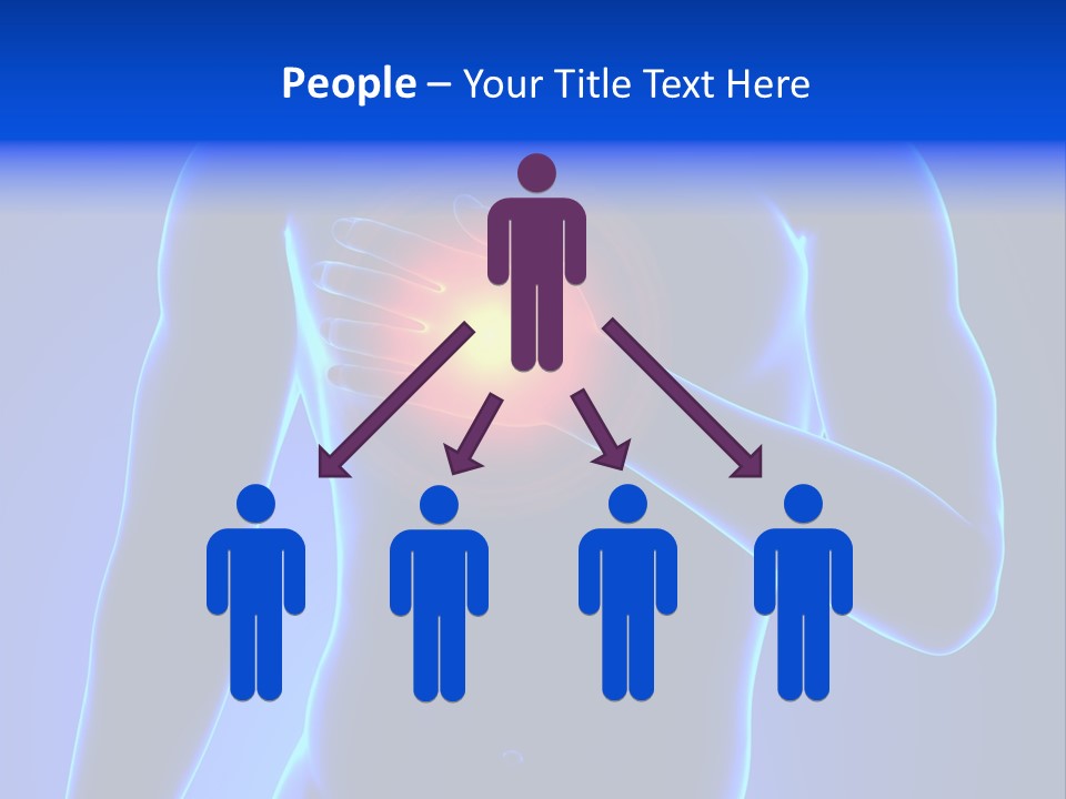 Businessman Human Heart Attack PowerPoint Template