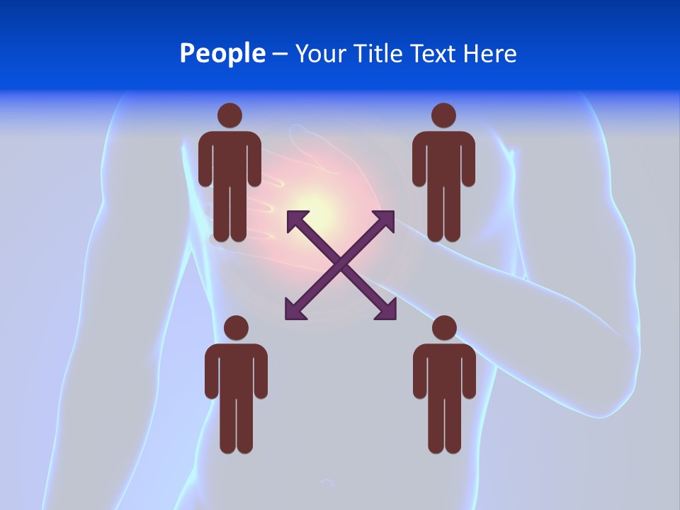 Businessman Human Heart Attack PowerPoint Template