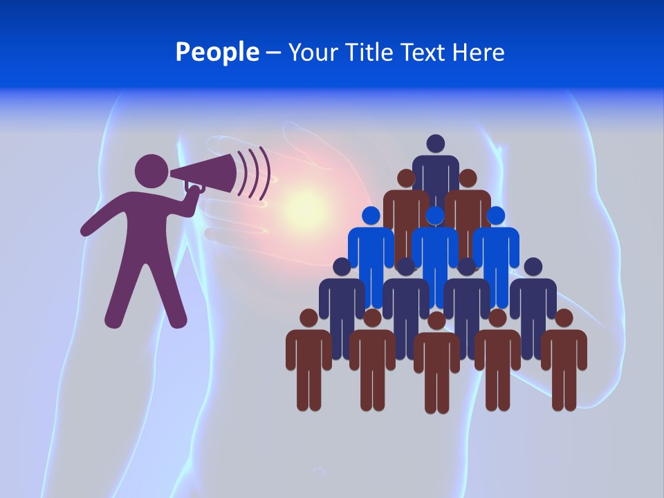 Businessman Human Heart Attack PowerPoint Template