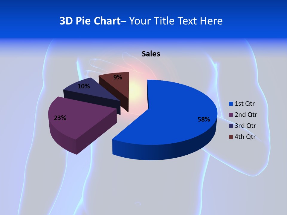 Businessman Human Heart Attack PowerPoint Template