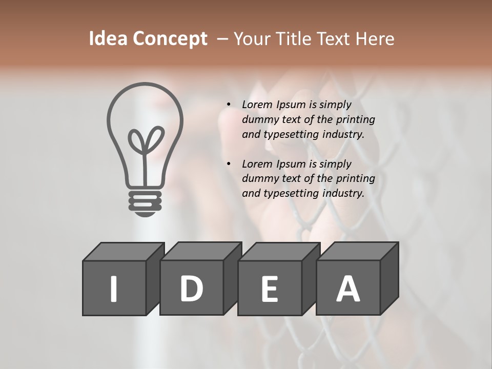 Fear Law Shadow PowerPoint Template