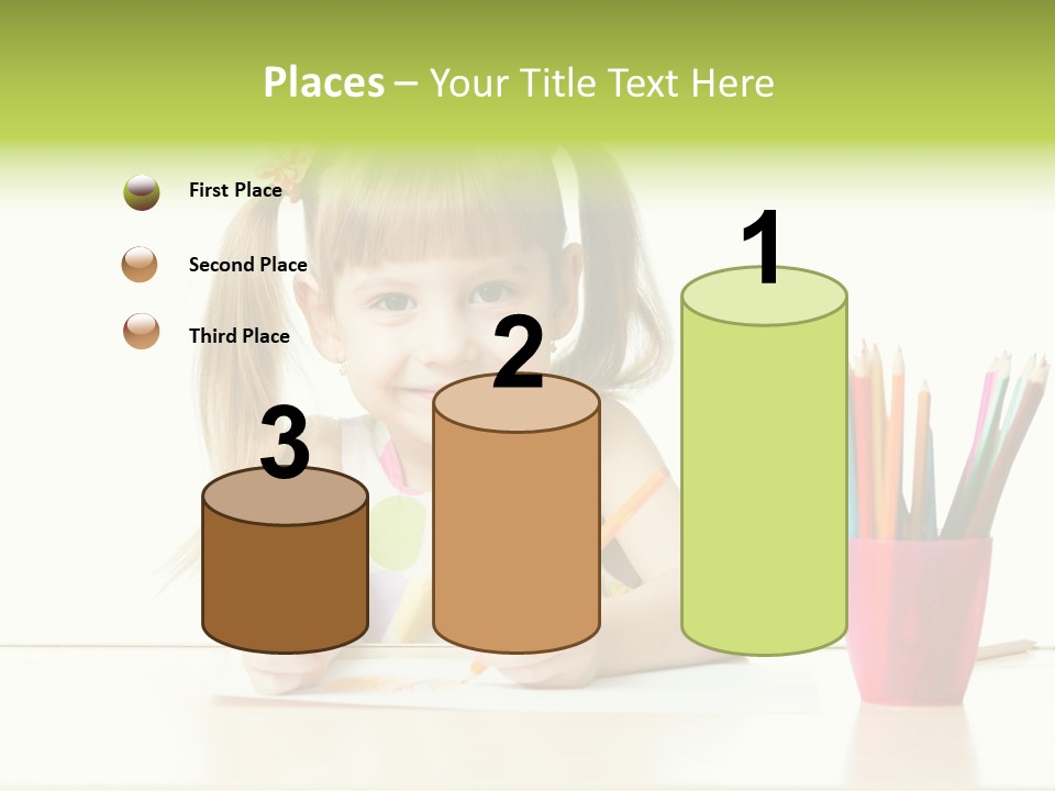 Childhood Preschool Crayon PowerPoint Template