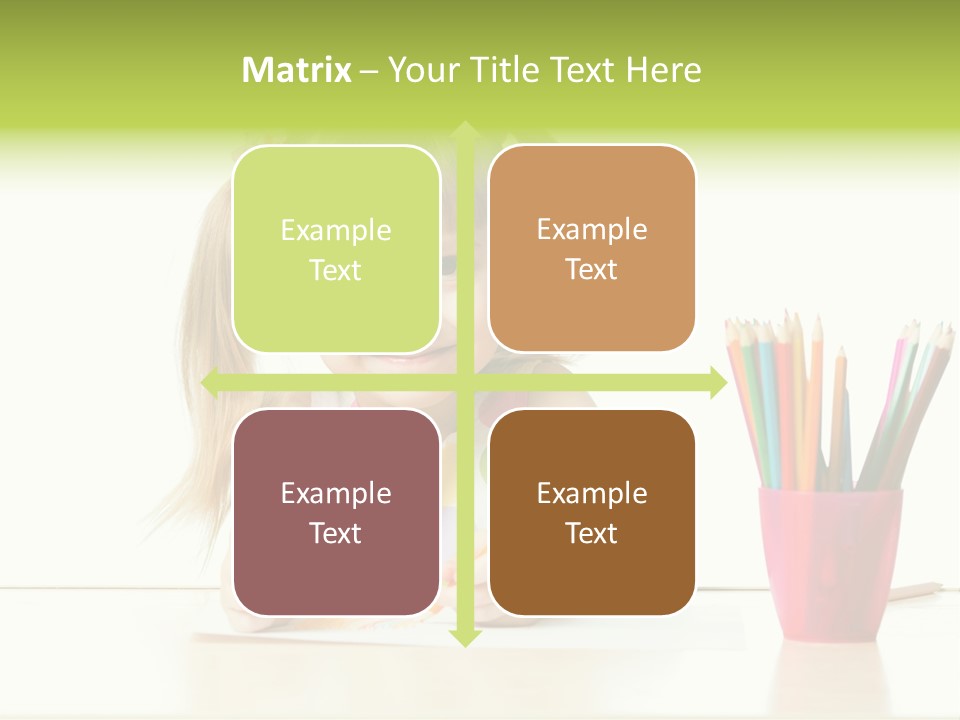 Childhood Preschool Crayon PowerPoint Template