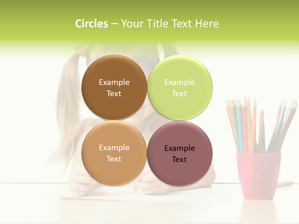 Childhood Preschool Crayon PowerPoint Template