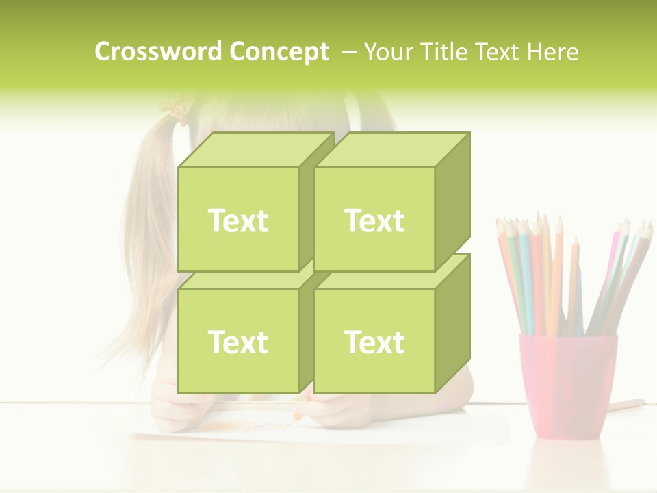 Childhood Preschool Crayon PowerPoint Template