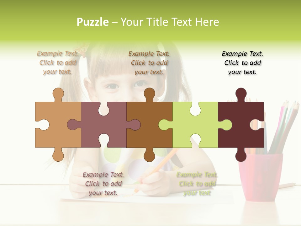 Childhood Preschool Crayon PowerPoint Template