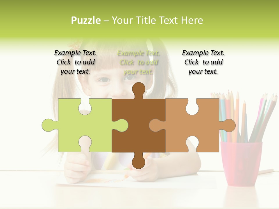 Childhood Preschool Crayon PowerPoint Template