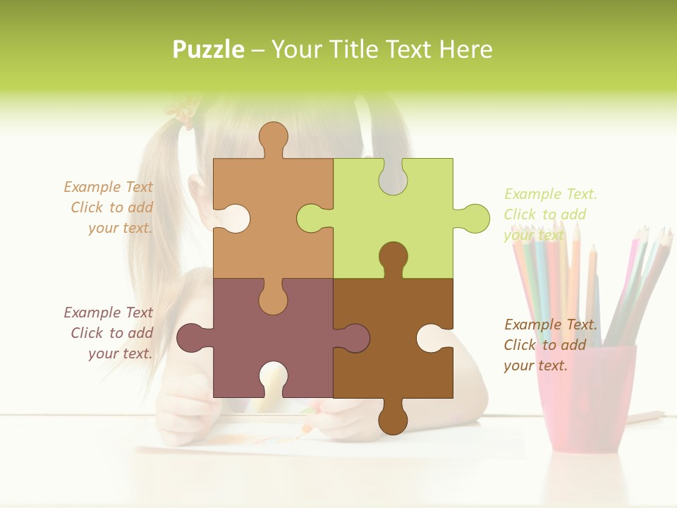 Childhood Preschool Crayon PowerPoint Template