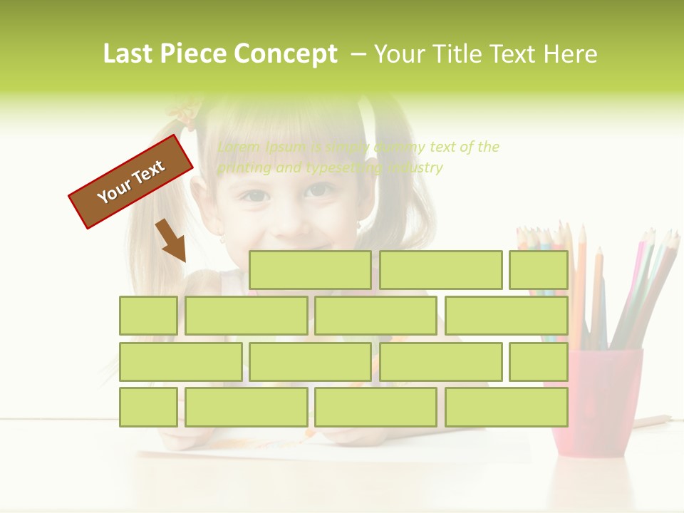Childhood Preschool Crayon PowerPoint Template