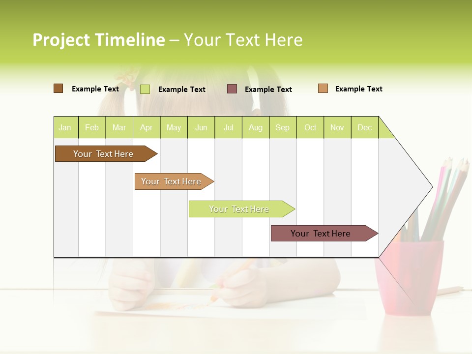 Childhood Preschool Crayon PowerPoint Template