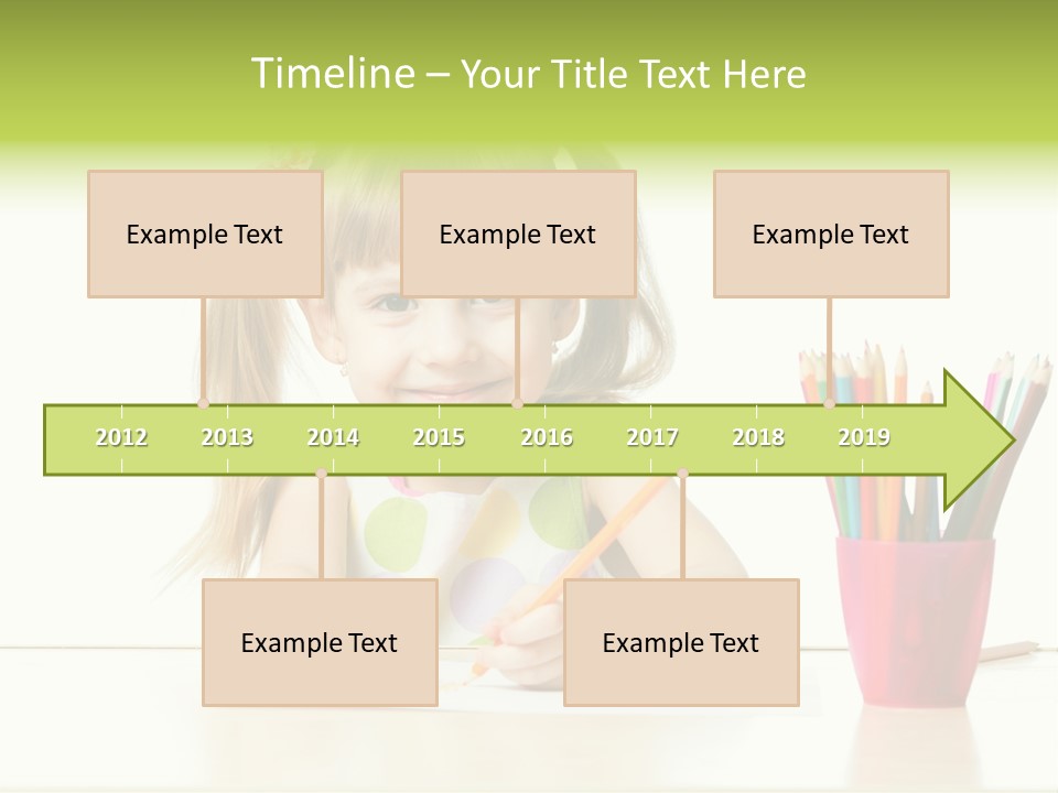 Childhood Preschool Crayon PowerPoint Template