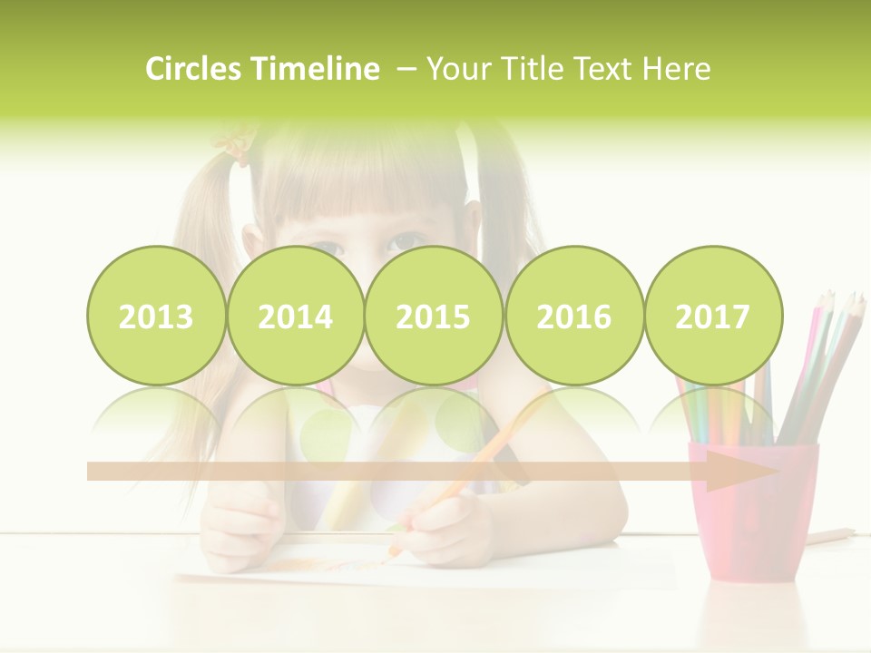 Childhood Preschool Crayon PowerPoint Template