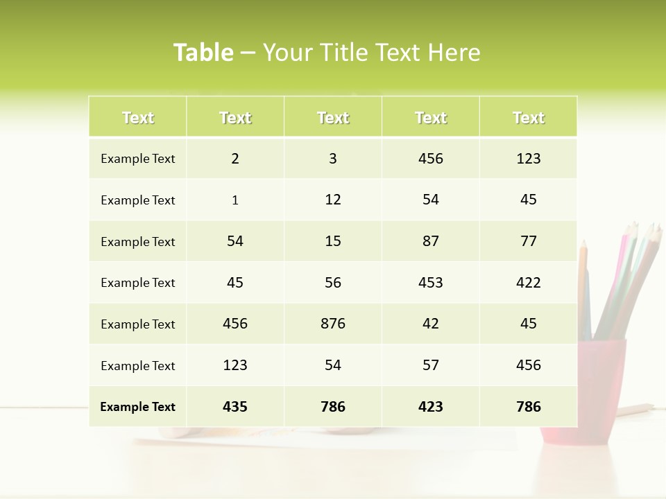 Childhood Preschool Crayon PowerPoint Template