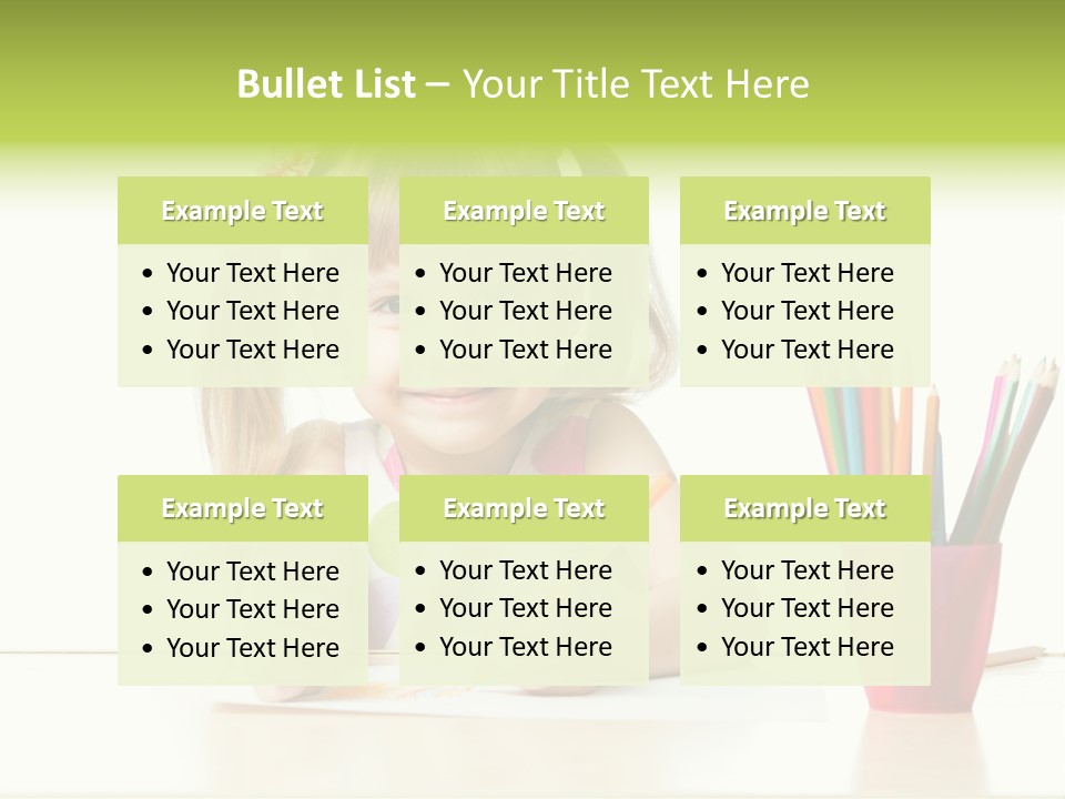 Childhood Preschool Crayon PowerPoint Template