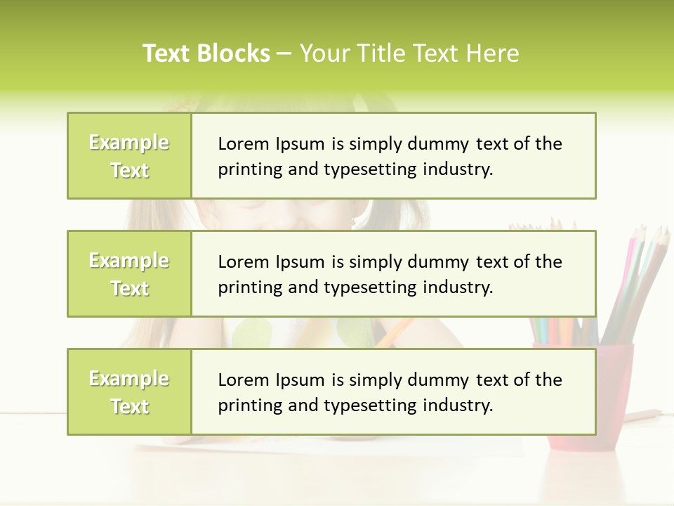 Childhood Preschool Crayon PowerPoint Template