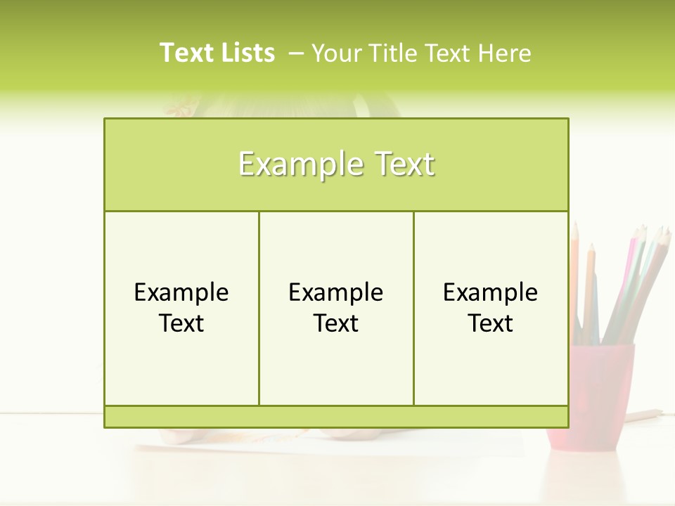 Childhood Preschool Crayon PowerPoint Template