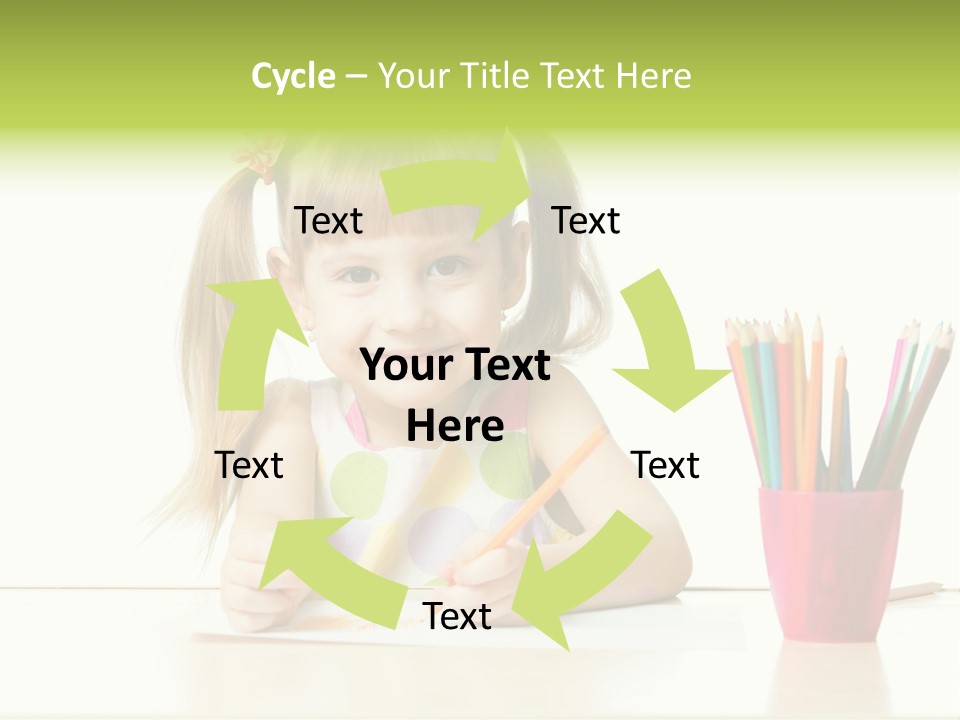 Childhood Preschool Crayon PowerPoint Template