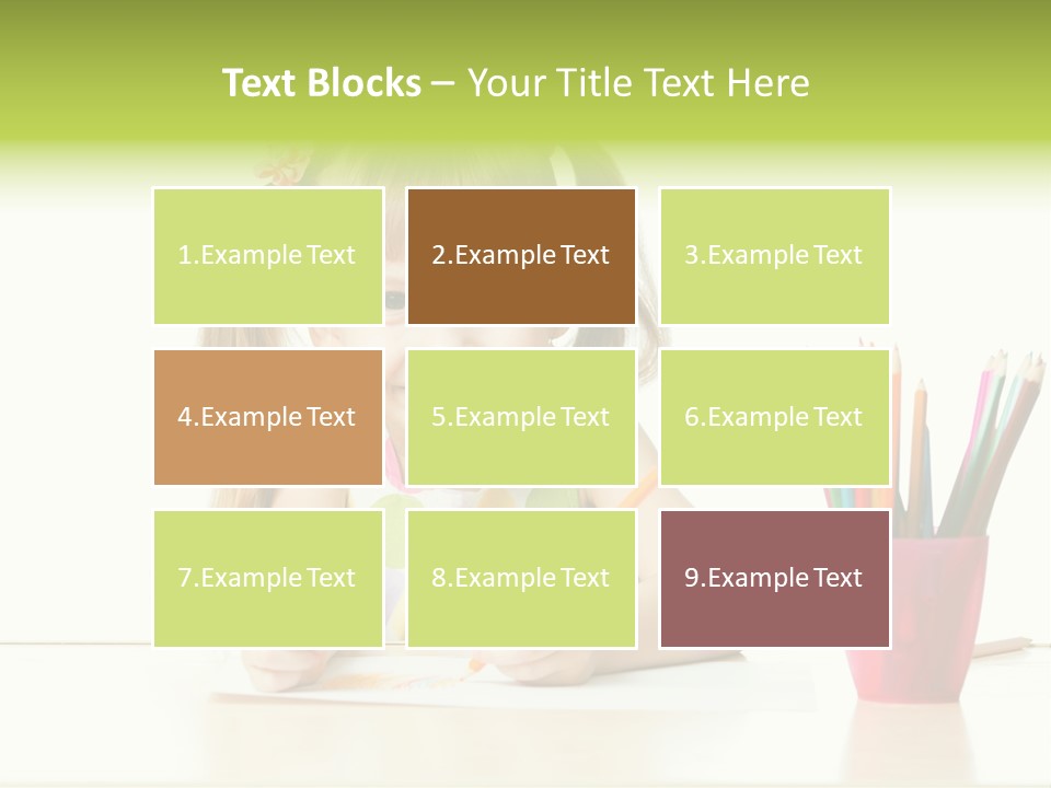 Childhood Preschool Crayon PowerPoint Template