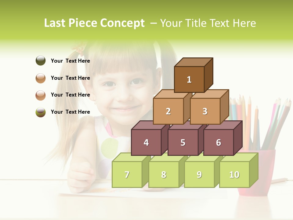 Childhood Preschool Crayon PowerPoint Template