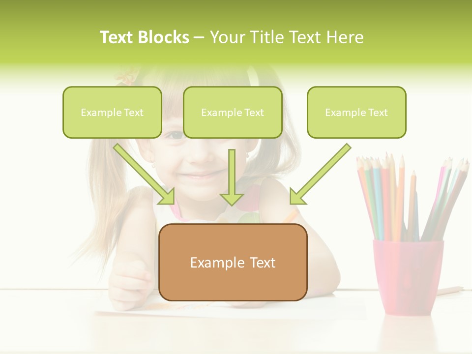 Childhood Preschool Crayon PowerPoint Template