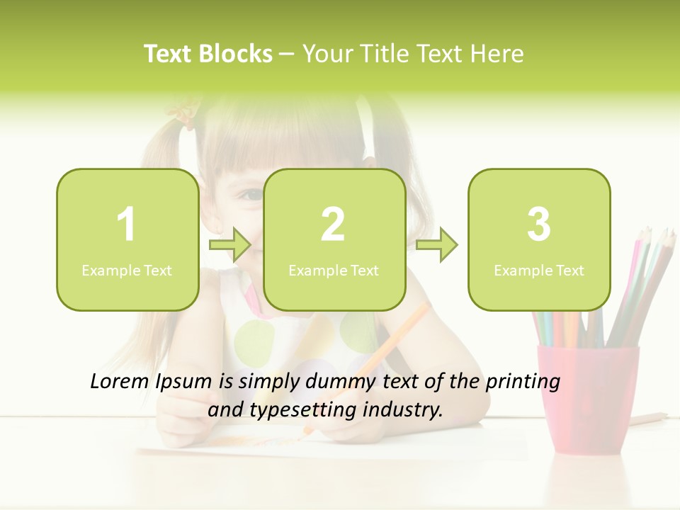 Childhood Preschool Crayon PowerPoint Template