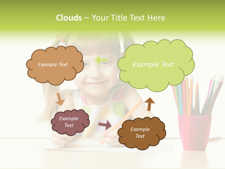 Childhood Preschool Crayon PowerPoint Template