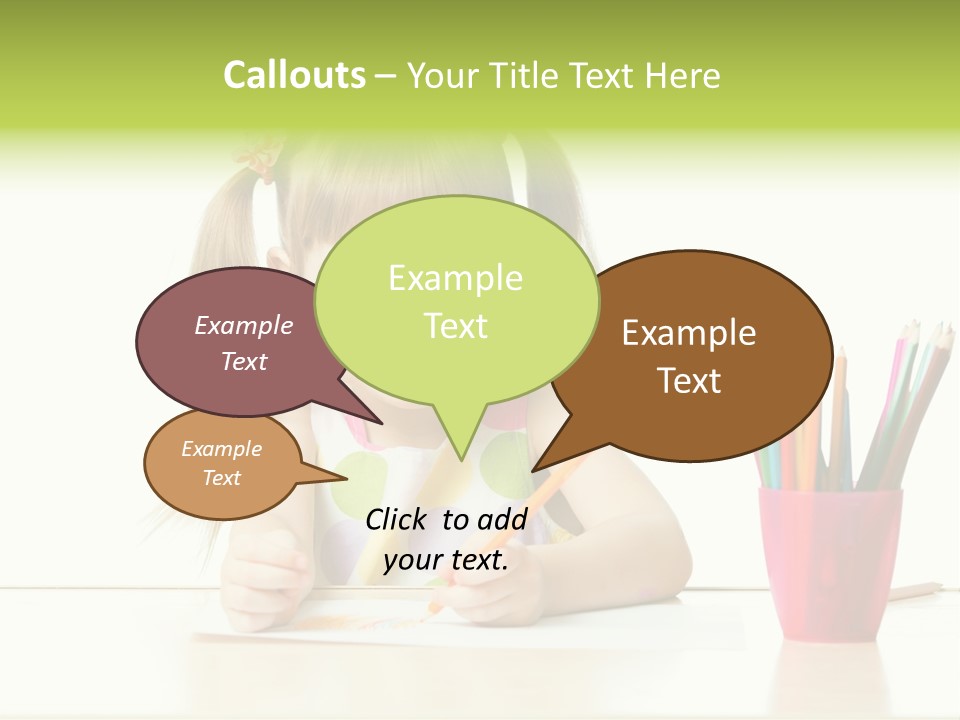 Childhood Preschool Crayon PowerPoint Template