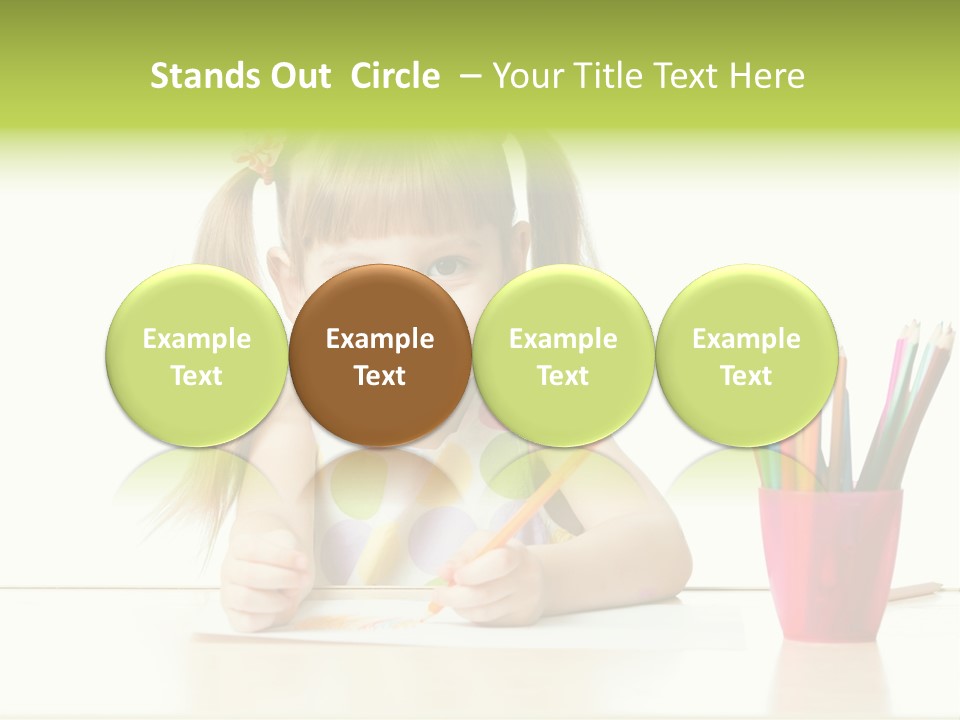 Childhood Preschool Crayon PowerPoint Template