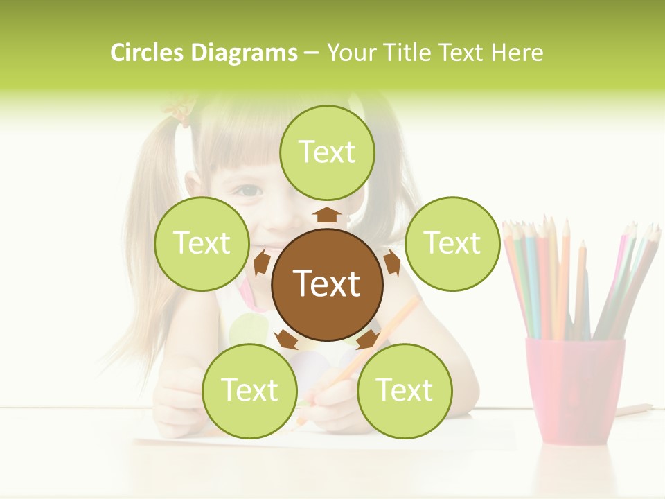 Childhood Preschool Crayon PowerPoint Template