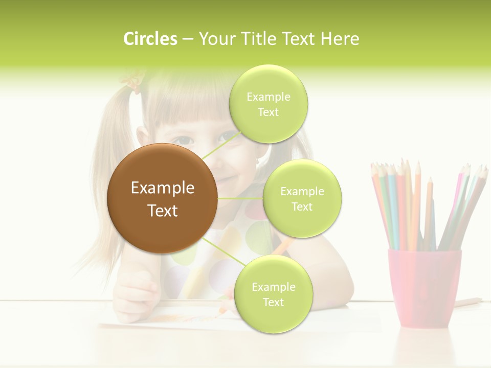 Childhood Preschool Crayon PowerPoint Template