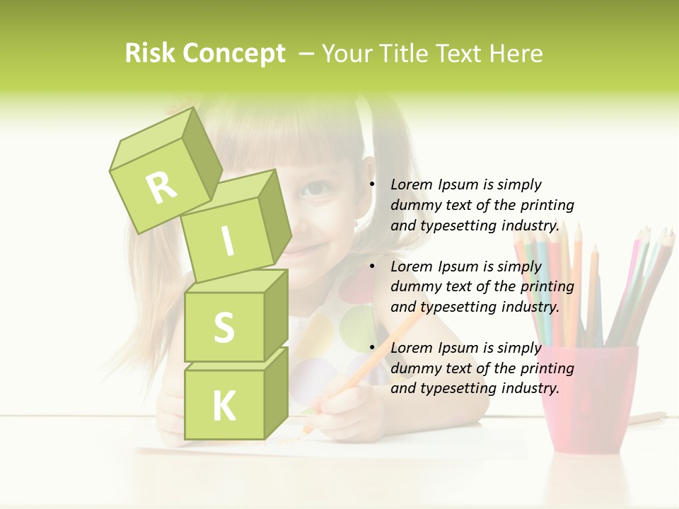 Childhood Preschool Crayon PowerPoint Template