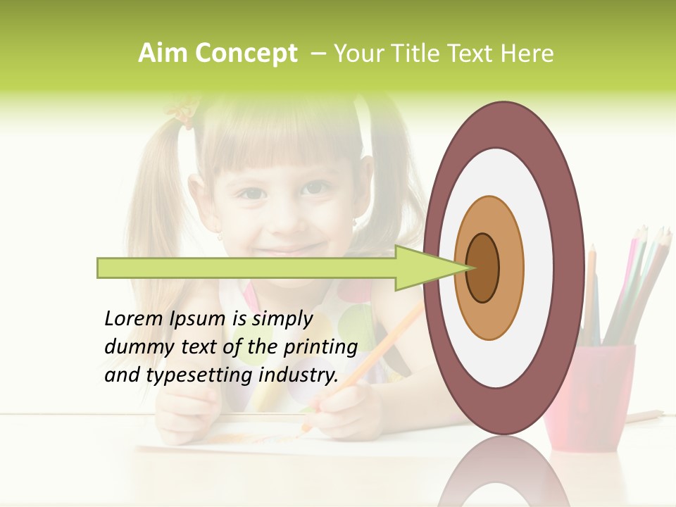 Childhood Preschool Crayon PowerPoint Template