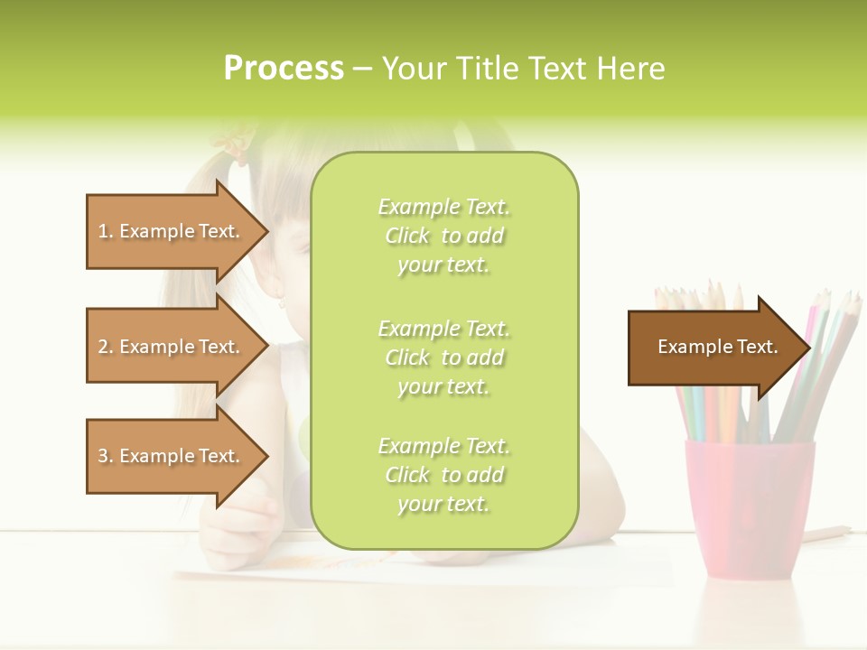 Childhood Preschool Crayon PowerPoint Template
