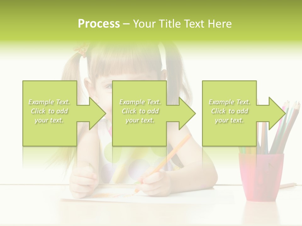 Childhood Preschool Crayon PowerPoint Template