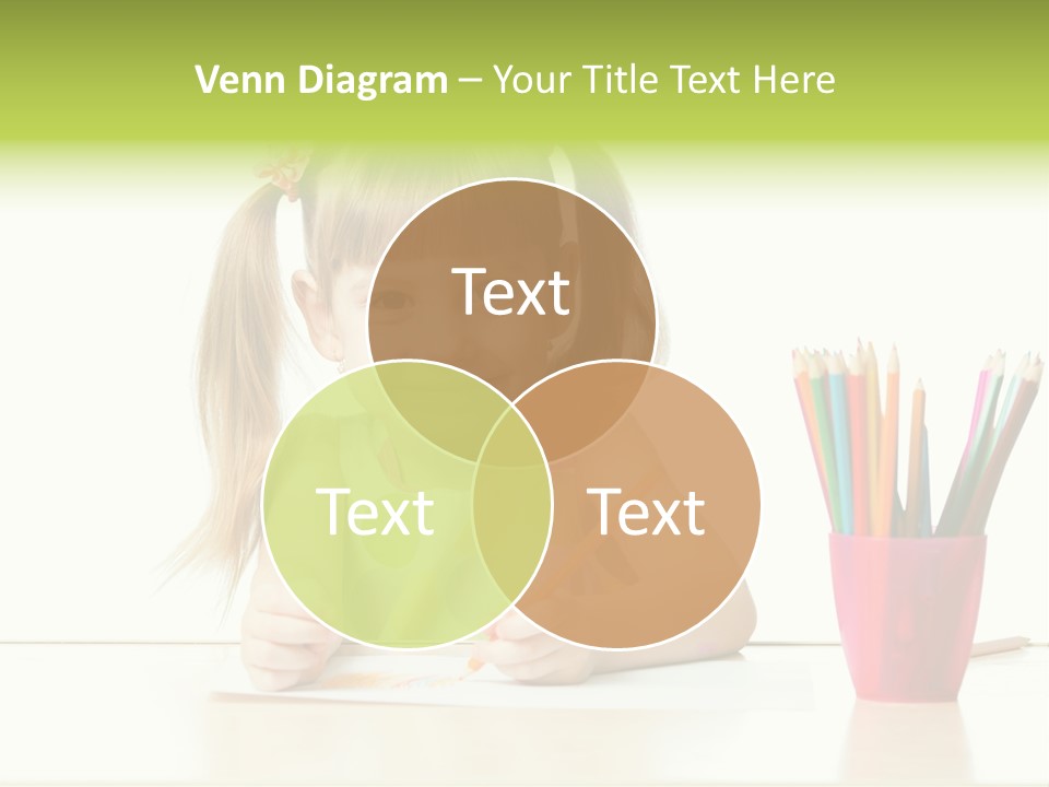 Childhood Preschool Crayon PowerPoint Template