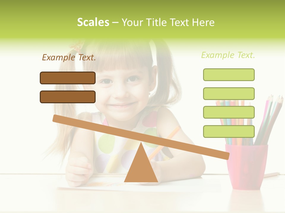 Childhood Preschool Crayon PowerPoint Template