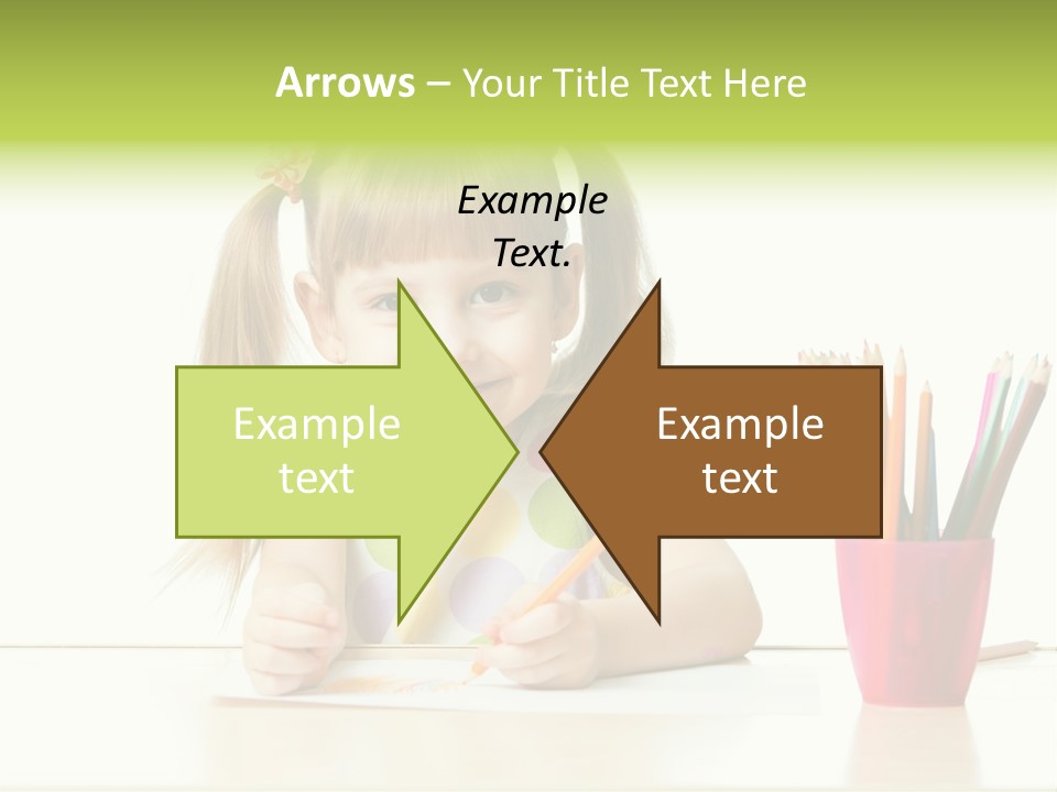 Childhood Preschool Crayon PowerPoint Template