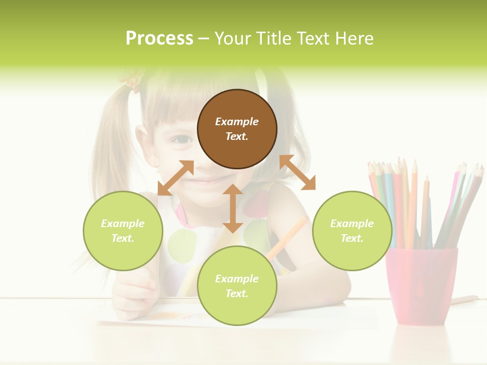 Childhood Preschool Crayon PowerPoint Template