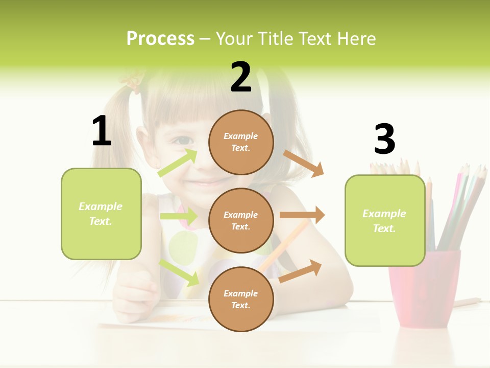 Childhood Preschool Crayon PowerPoint Template