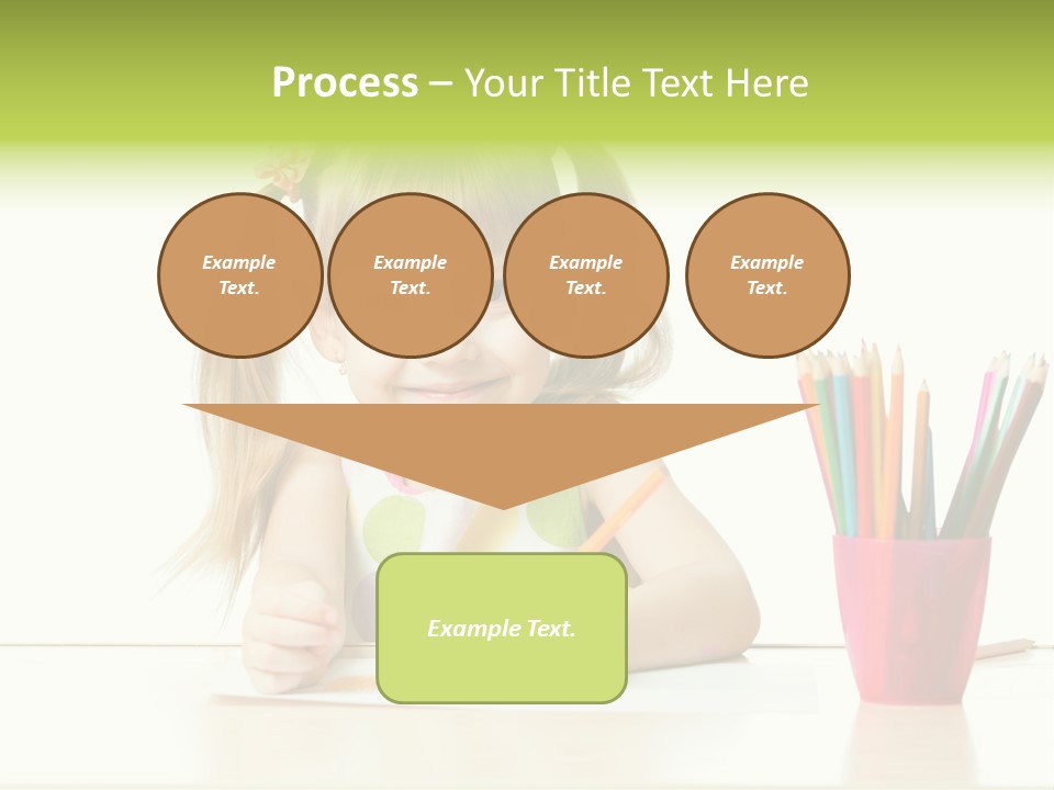 Childhood Preschool Crayon PowerPoint Template