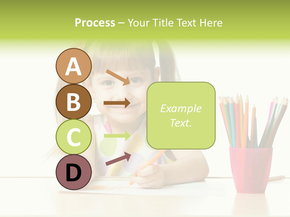 Childhood Preschool Crayon PowerPoint Template