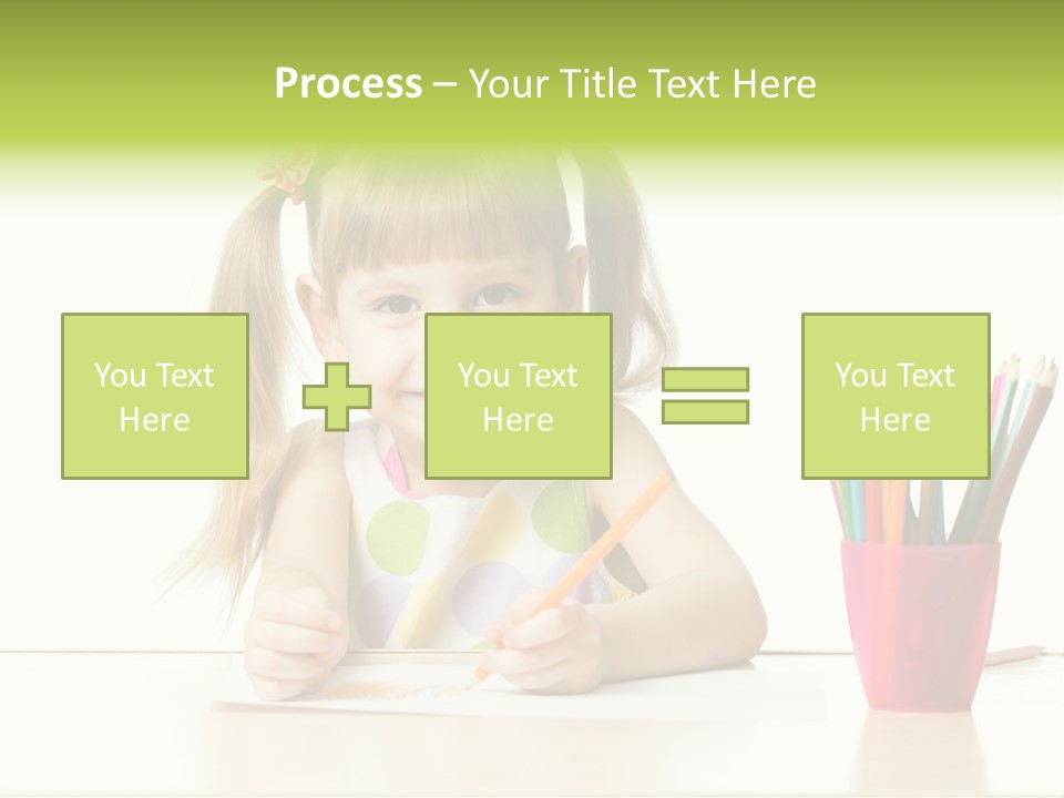 Childhood Preschool Crayon PowerPoint Template