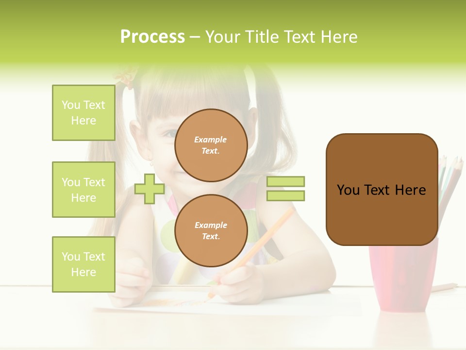 Childhood Preschool Crayon PowerPoint Template