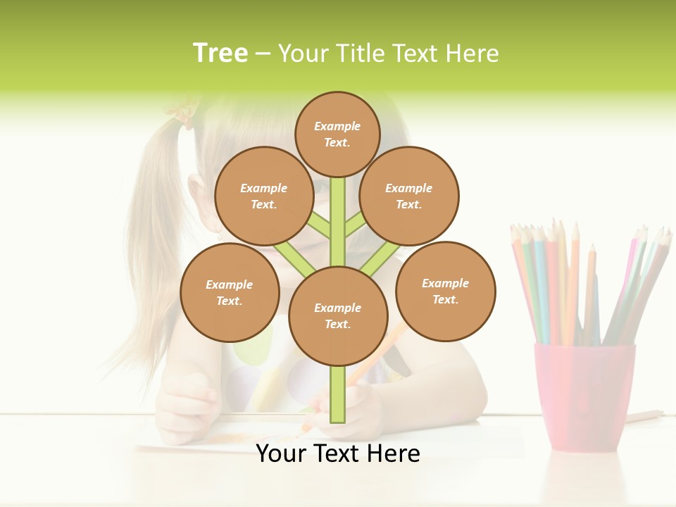 Childhood Preschool Crayon PowerPoint Template