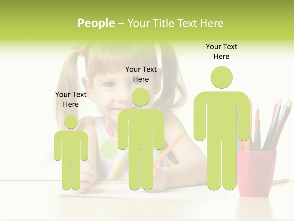 Childhood Preschool Crayon PowerPoint Template