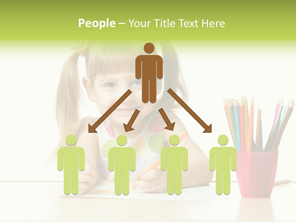 Childhood Preschool Crayon PowerPoint Template