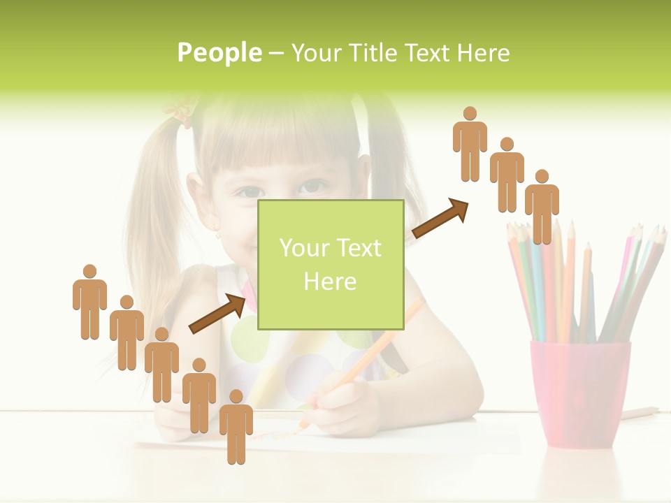 Childhood Preschool Crayon PowerPoint Template