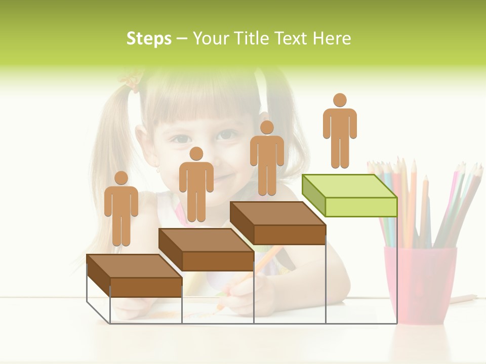 Childhood Preschool Crayon PowerPoint Template