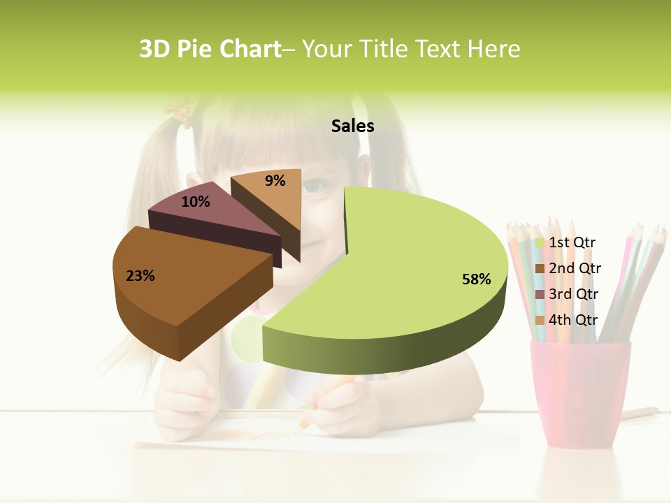 Childhood Preschool Crayon PowerPoint Template